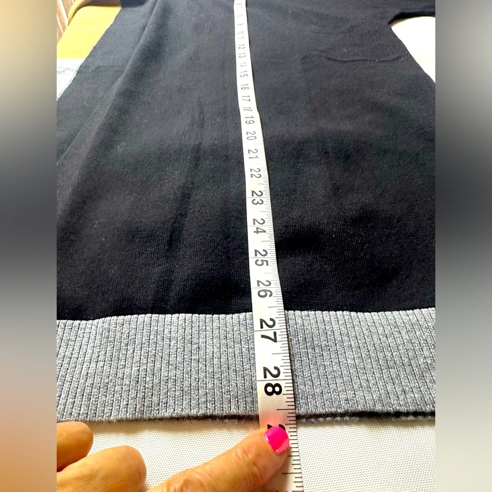 Brand: Chico’s , size: S/M open sweater, has 3 colors, coffee, black, lead. - Picture 9 of 10